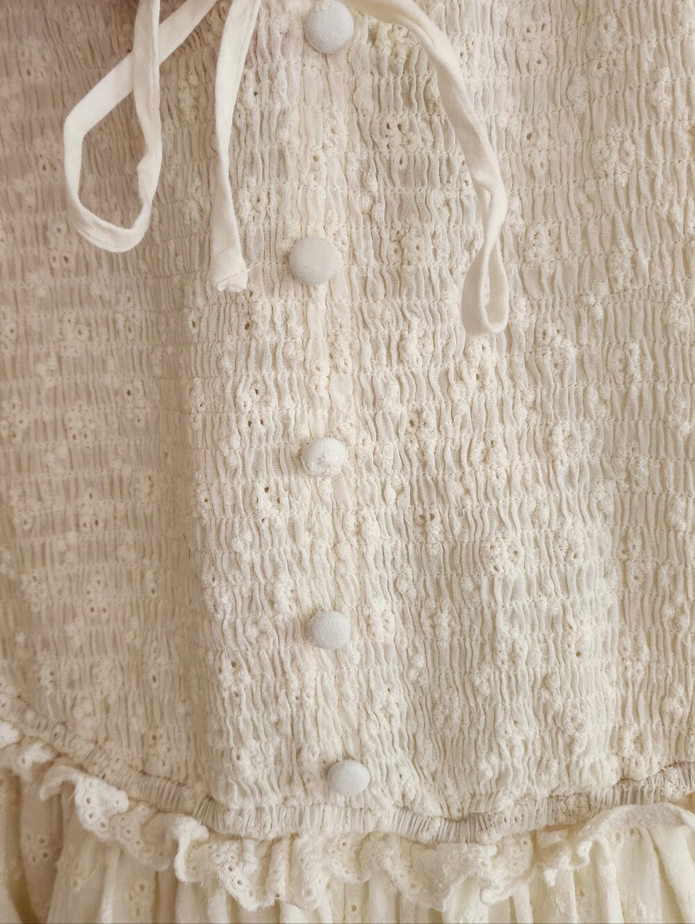 Moon River Eyelet Midi Dress - Picture 4 of 9
